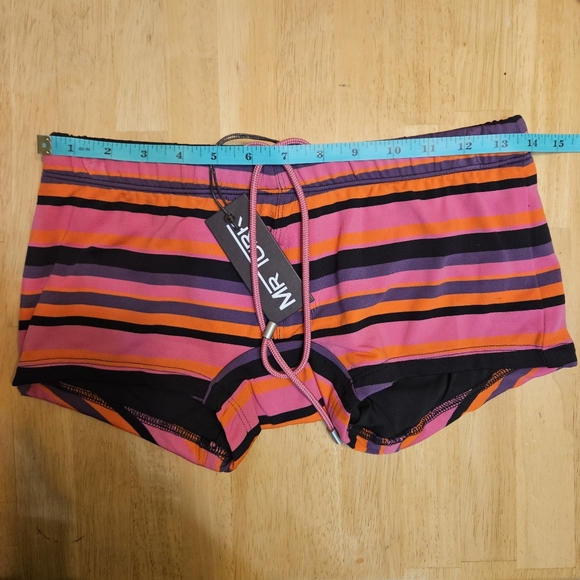 Mr. Turk Montego Bay Swim Trunk Multicolor Stripes Size Small - Picture 9 of 14